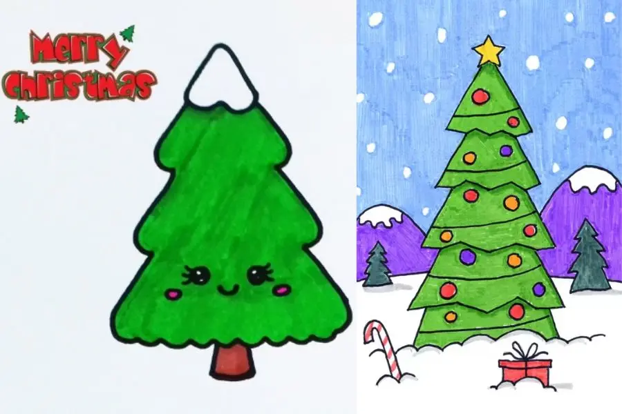 Thỏa sức trang trí cho cây thông Noel.