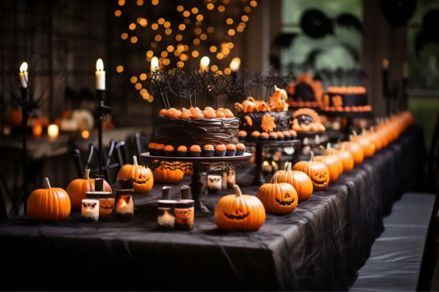Ý tưởng trang trí mẫu bàn tiệc Halloween đẹp số 8.