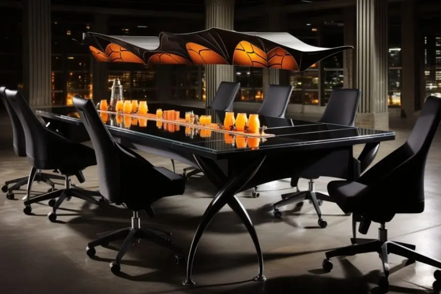Văn phòng với các họa tiết đặc trưng của Halloween.