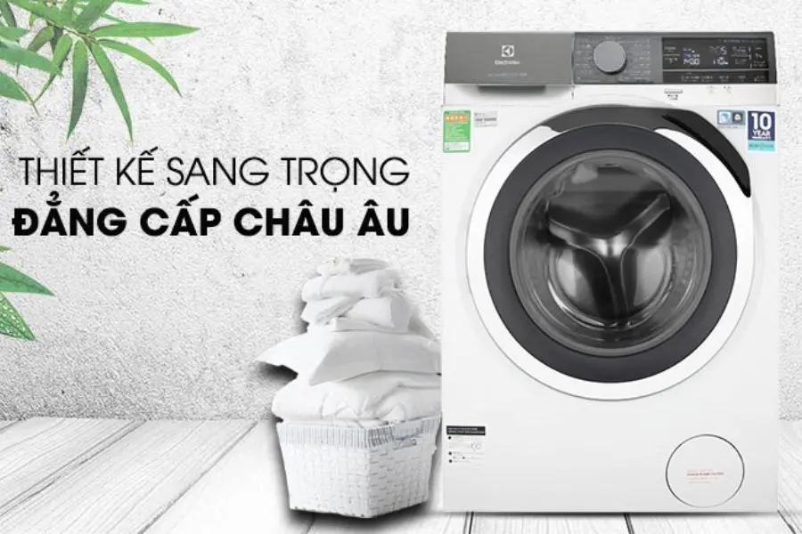 Máy giặt Electrolux có thiết kế sang trọng và độ bền cao.