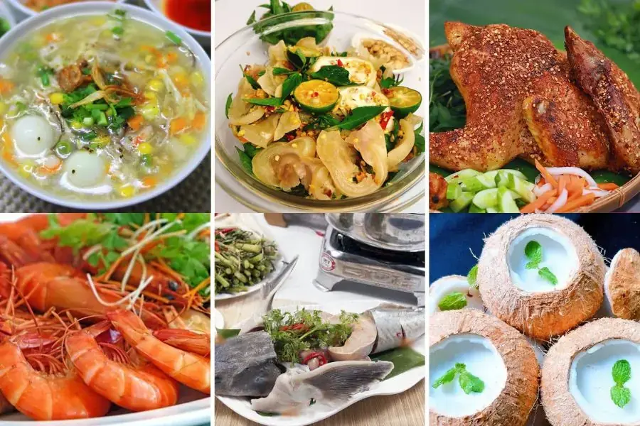 Bắt mắt từ món khai vị đến tráng miệng