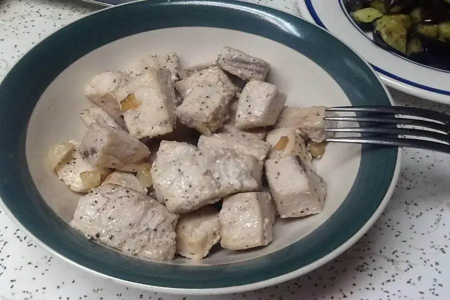 Nguyên liệu nấu món sườn non chay rim mặn.
