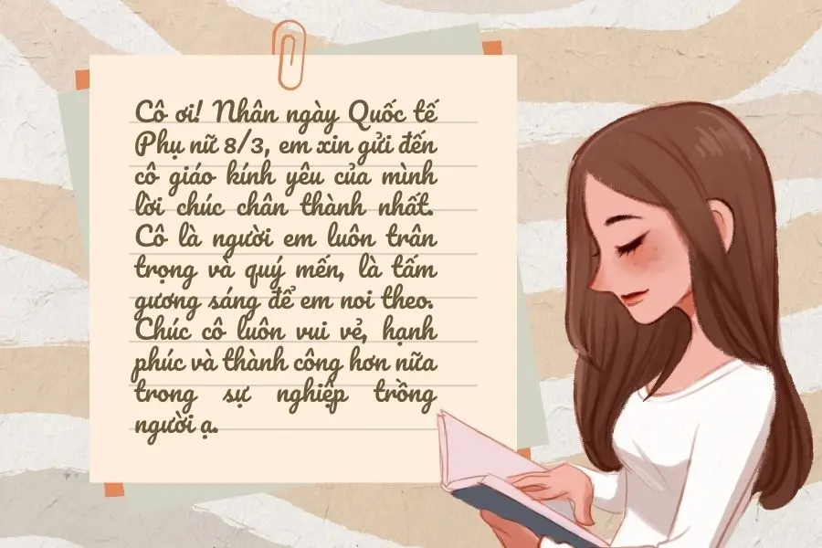 Những câu chúc 8/3 cho cô giáo.
