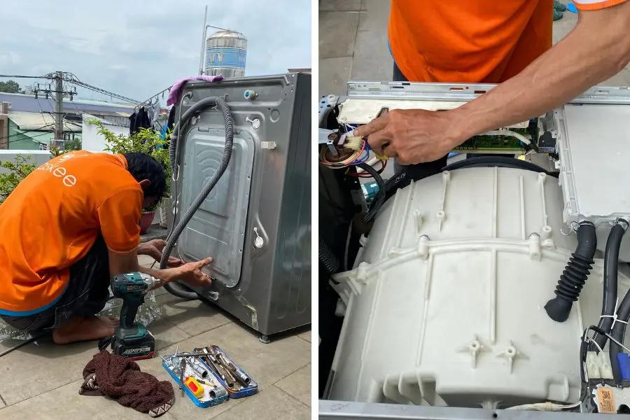 Cẩn thận lắp ráp lại các bộ phận như ban đầu.