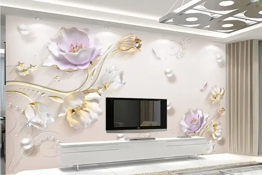 Giấy dán tường rất đa dạng về mẫu mã và màu sắc