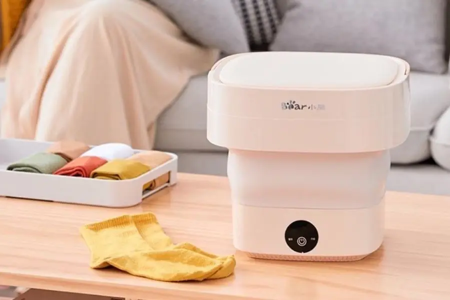 Máy giặt mini có nhiều chế độ giặt.