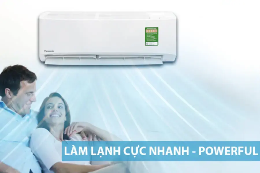 Công nghệ Powerful Cool là một trong những tính năng nổi bật của máy lạnh Panasonic