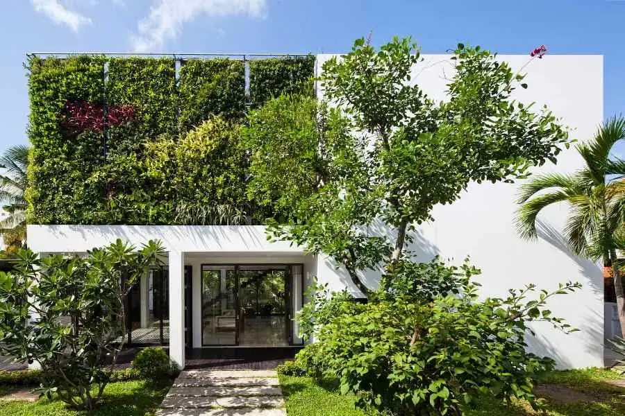 Nhà ở cây xanh sử dụng các nguyên vật liệu từ tự nhiên