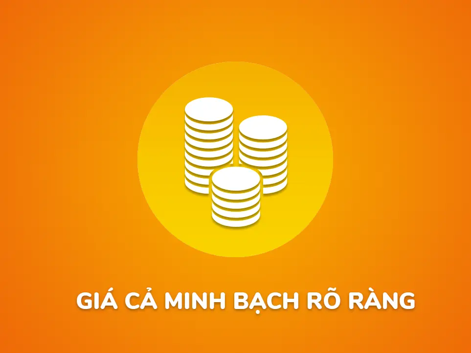 giá cả dịch vụ rõ ràng