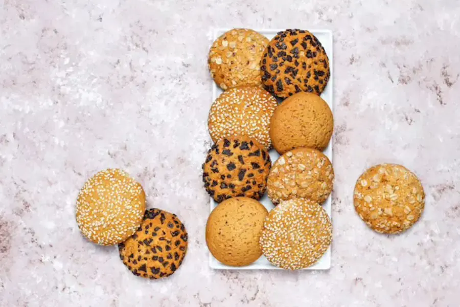 Bánh quy kèm hạt chia cho bữa sáng tiện lợi