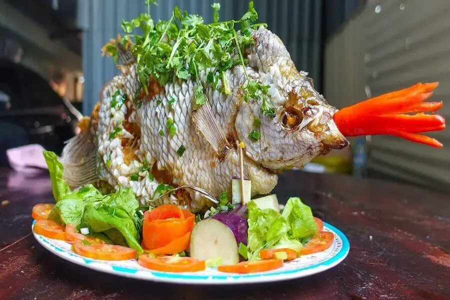 Cá tai tượng chiên