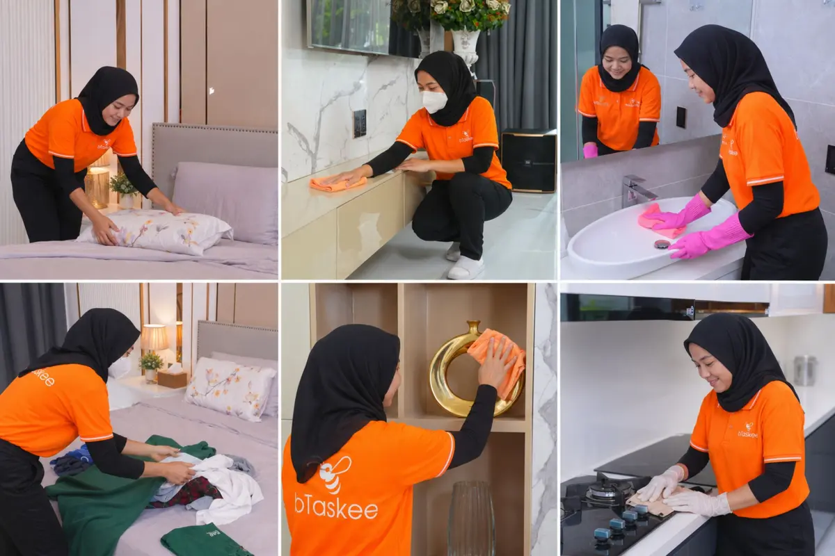 bTaskee's home cleaning service always cleans every corner of your home