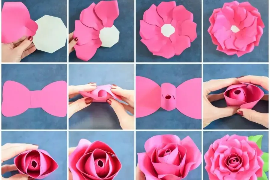 Hướng dẫn cách gấp hoa giấy đơn giản, nhanh chóng