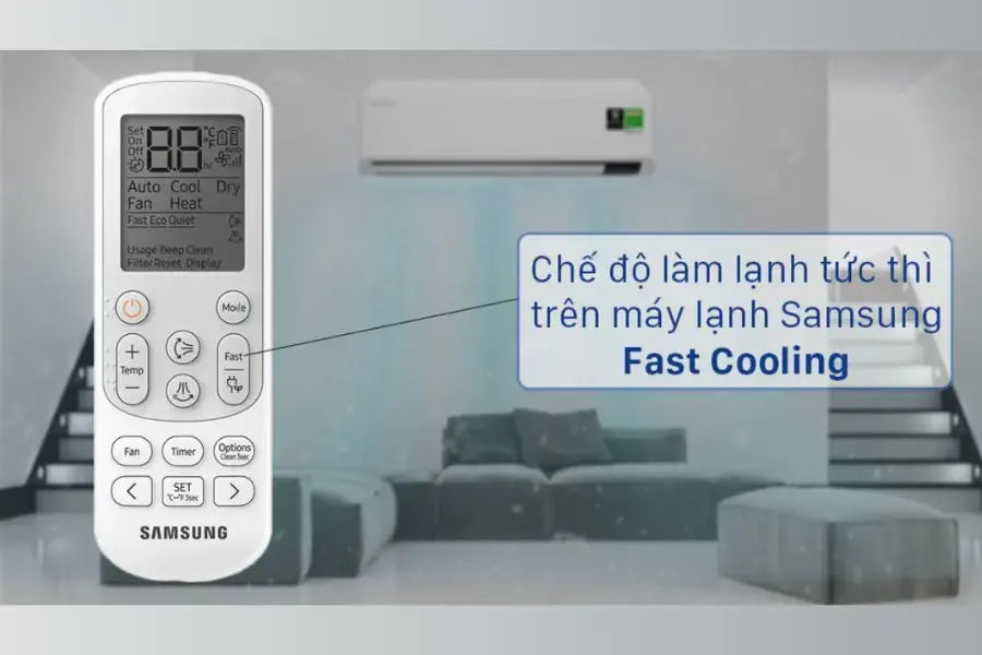 Công nghệ Fast Cooling trên máy điều hòa Samsung sẽ khiến bạn hài lòng