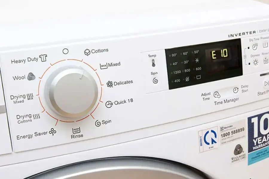 Tùy từng dòng máy sẽ có dấu hiệu nhận biết lỗi e10 khác nhau.