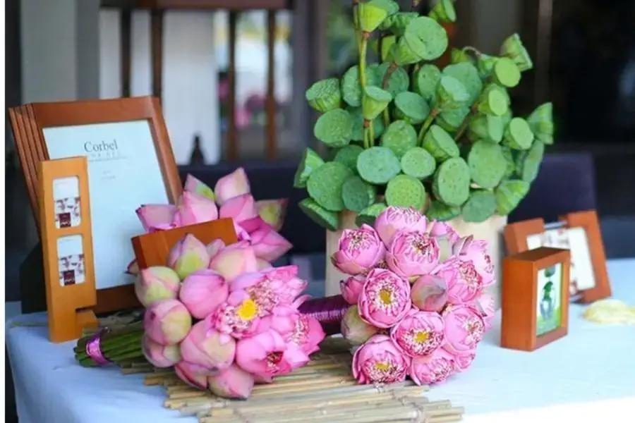 Hướng dẫn cách cắm hoa sen đơn giản vào các dịp Rằm hoặc lễ lớn.