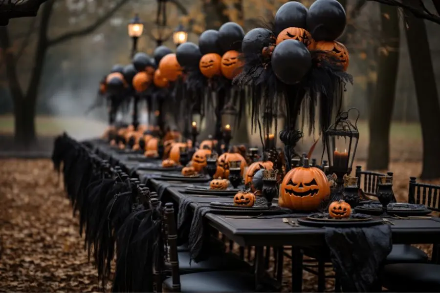Ý tưởng trang trí mẫu bàn tiệc Halloween đẹp số 27.
