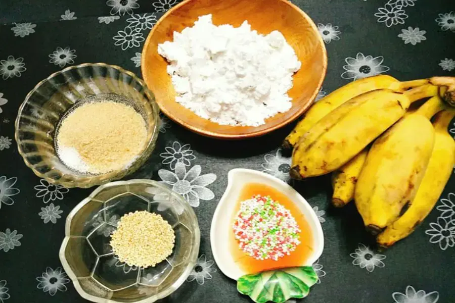 Nguyên liệu làm bánh chuối
