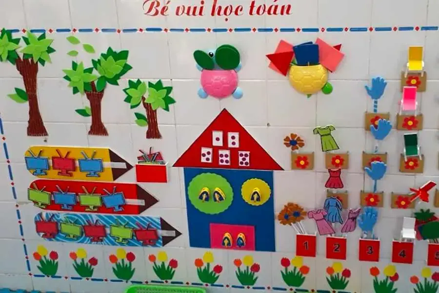 Trang trí góc toán với phong cách mở