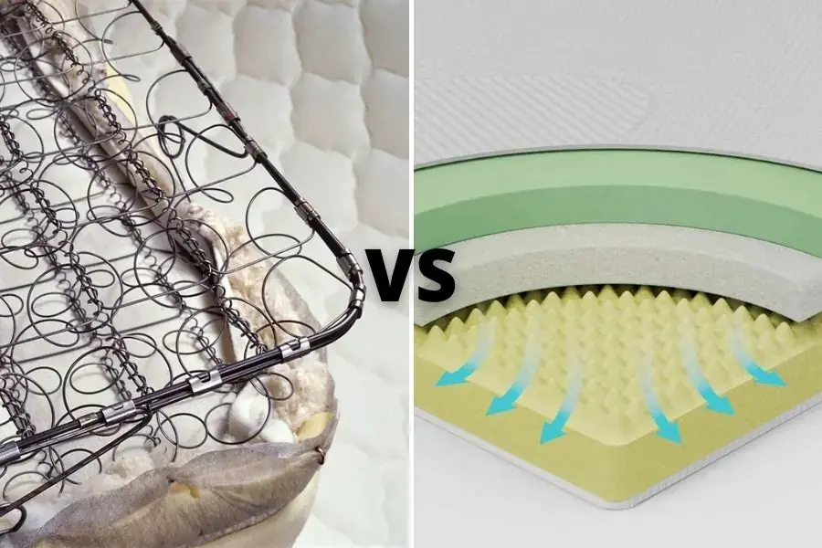 So sánh nệm Memory foam với nệm lò xo