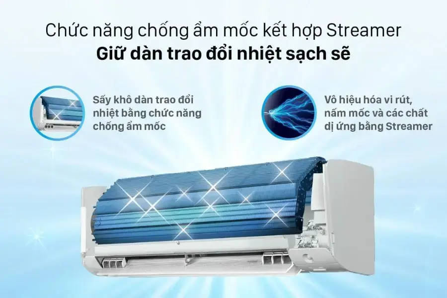 Khả năng lọc không khí Streamer tối ưu