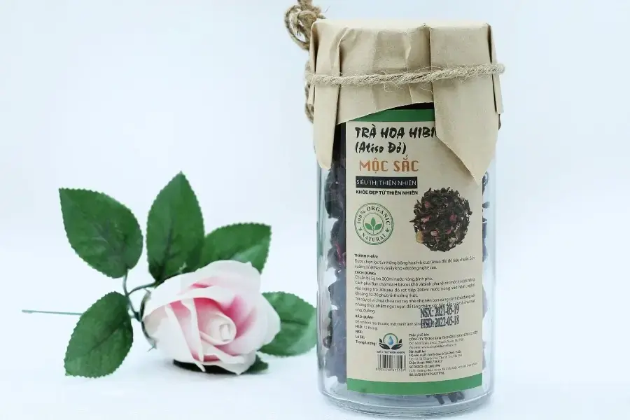 Trà hoa Atiso màu đỏ sấy khô ngọt dịu, hỗ trợ giảm cân hiệu quả