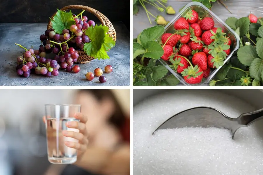 Một số nguyên liệu cần chuẩn bị làm kẹo hồ lô.