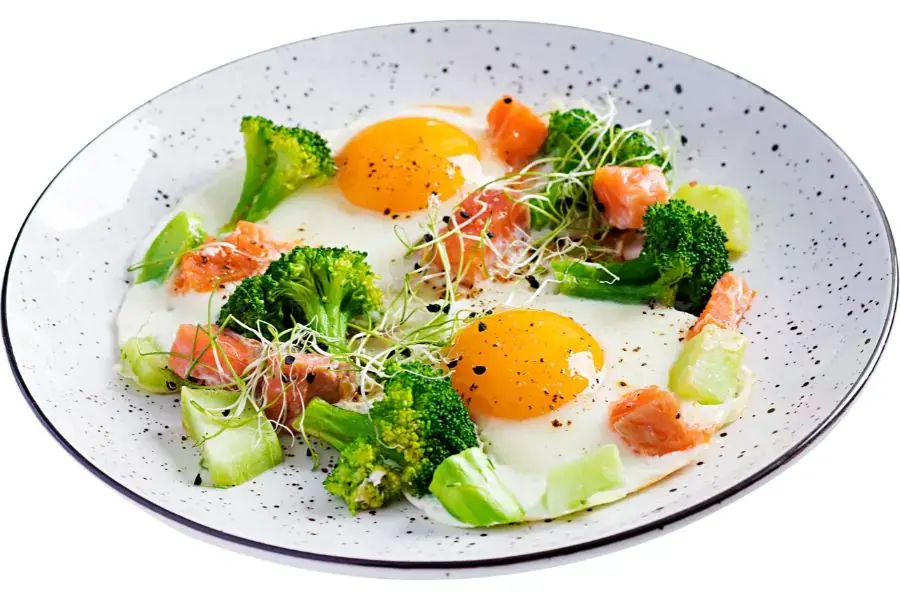 Bữa sáng Keto với trứng chiên