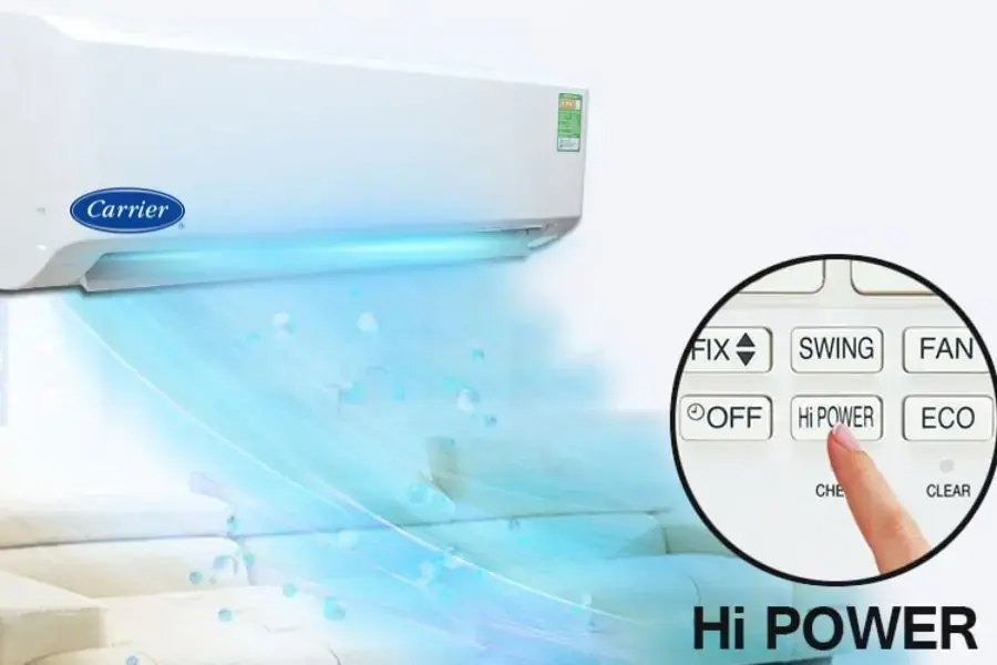 Chức năng làm lạnh nhanh của điều hòa Carrier