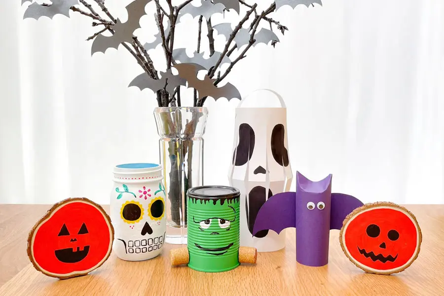 Những món đồ thủ công xinh xắn từ các nguyên liệu dễ kiếm trang hoàng cho không gian văn phòng dịp Halloween.
