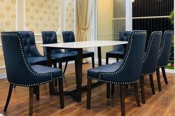 Mẫu bàn ăn 8 người phong cách cổ điển, quý tộc