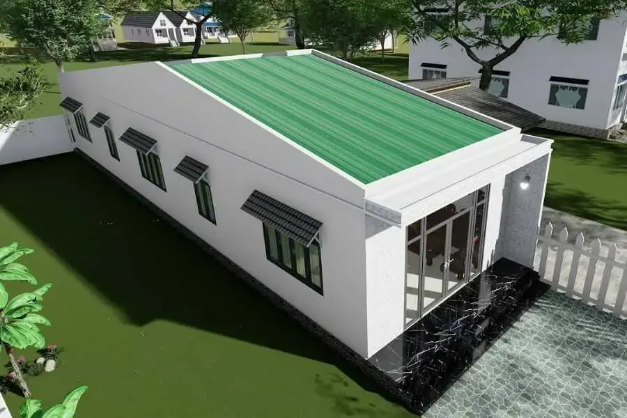 Giếng trời có thể đặt ở vị trí chính giữa, phía sau nhà hay trong phòng ngủ, phòng tắm.