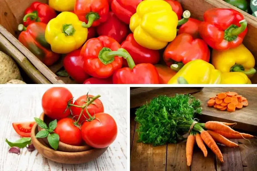 Kết hợp cà rốt, cà chua và ớt chuông làm nước ép với hương vị tự nhiên, ngọt thanh