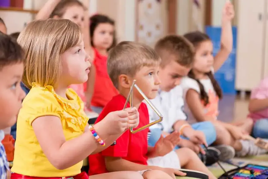 Góc âm nhạc giúp trẻ phát triển toàn diện