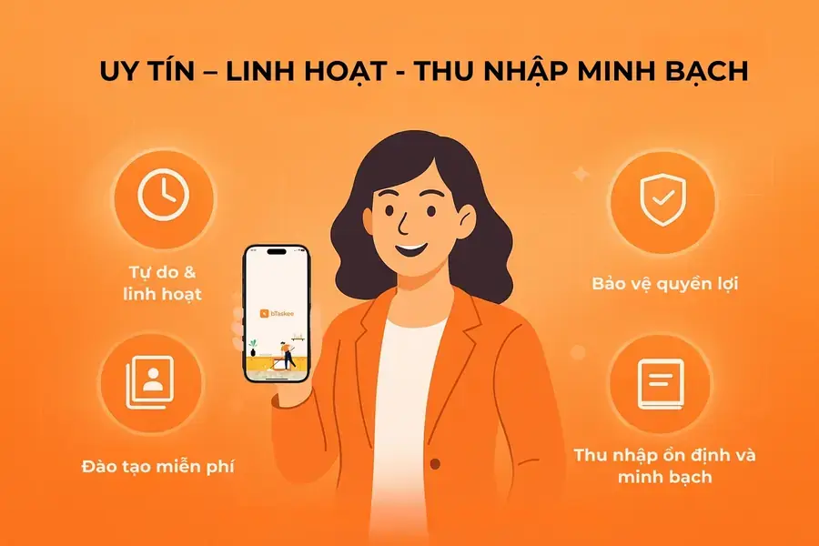 4 lợi ích mà bạn nhận được khi trở thành Tasker của bTaskee.