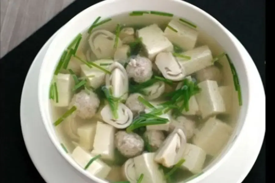 Canh đậu hũ thanh mát cho mùa hè