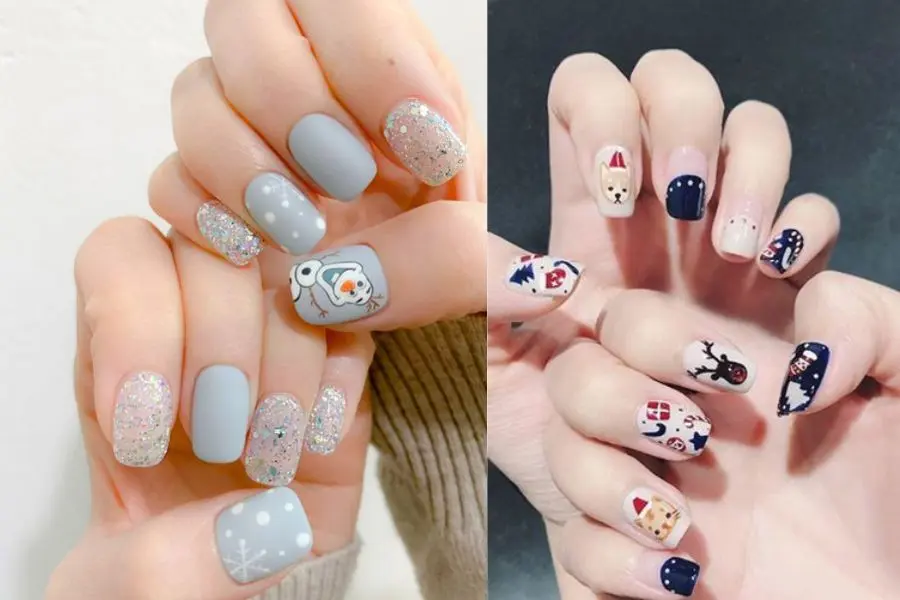 Mix màu đen - trắng, xanh - trắng vô cùng bắt mắt.