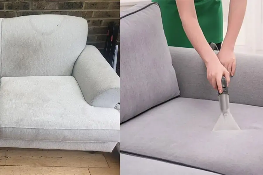 Giặt sofa thường xuyên sẽ loại bỏ được bụi bẩn, mùi hôi trên ghế.