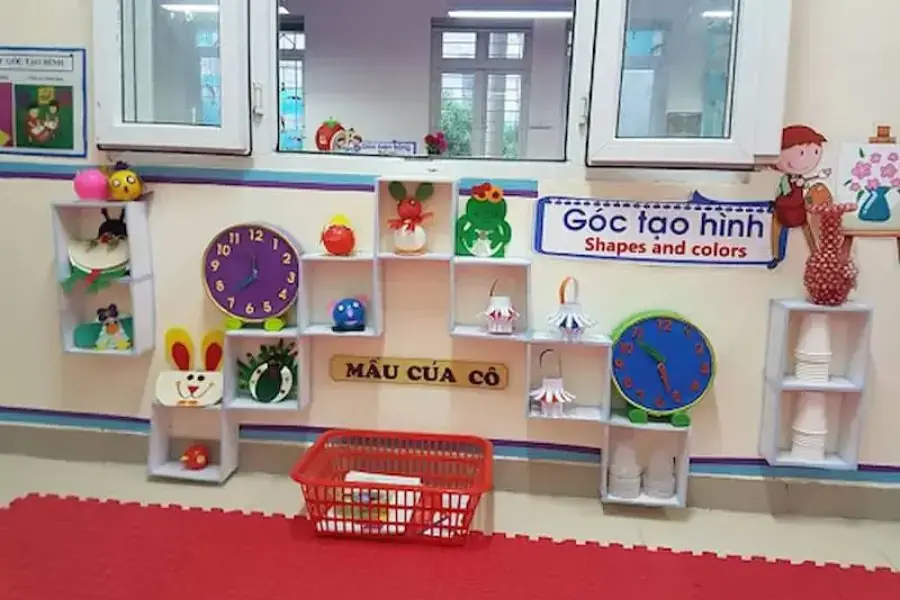 Góc tạo hình mang lại cho bé các trải nghiệm gần gũi với cuộc sống