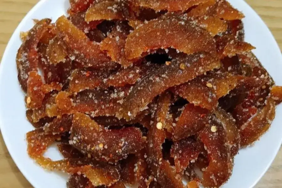 Món mứt cóc chua ngọt