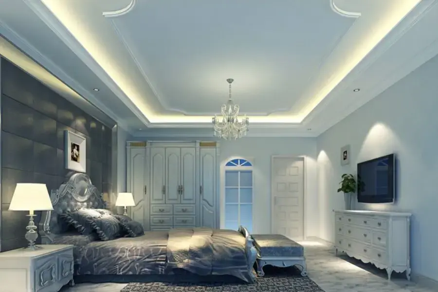 Khi sử dụng đèn led dây, phòng ngủ sẽ trở nên lung linh, rực rỡ hơn