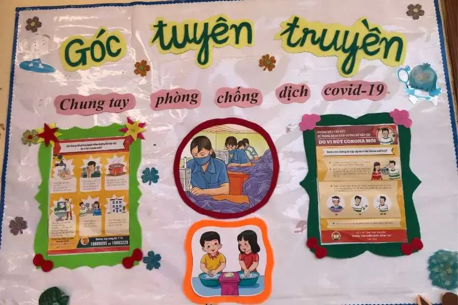 Khái niệm bạn cần biết về bảng tuyên truyền mầm non