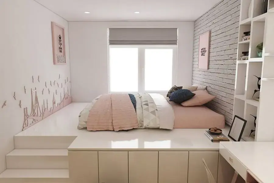 Thiết kế phòng ngủ 6m2 với cách trang trí gọn gàng, bắt mắt