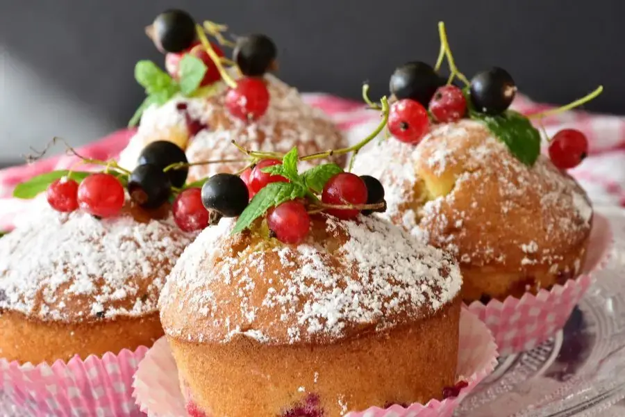 Muffin trái cây ngọt thanh lôi cuốn