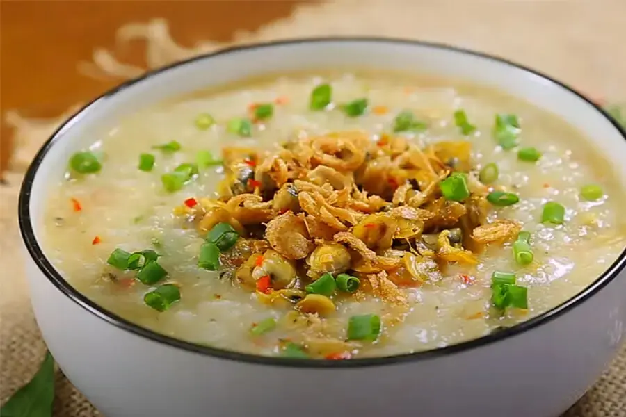 Cháo nấu từ nồi áp suất hạt mềm mịn. thơm ngon (nguồn: Điện máy xanh)