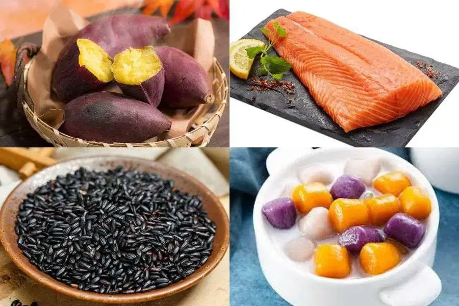 Gợi ý thực đơn giảm cân với khoai lang, cá hồi và cơm gạo lứt ngày 6
