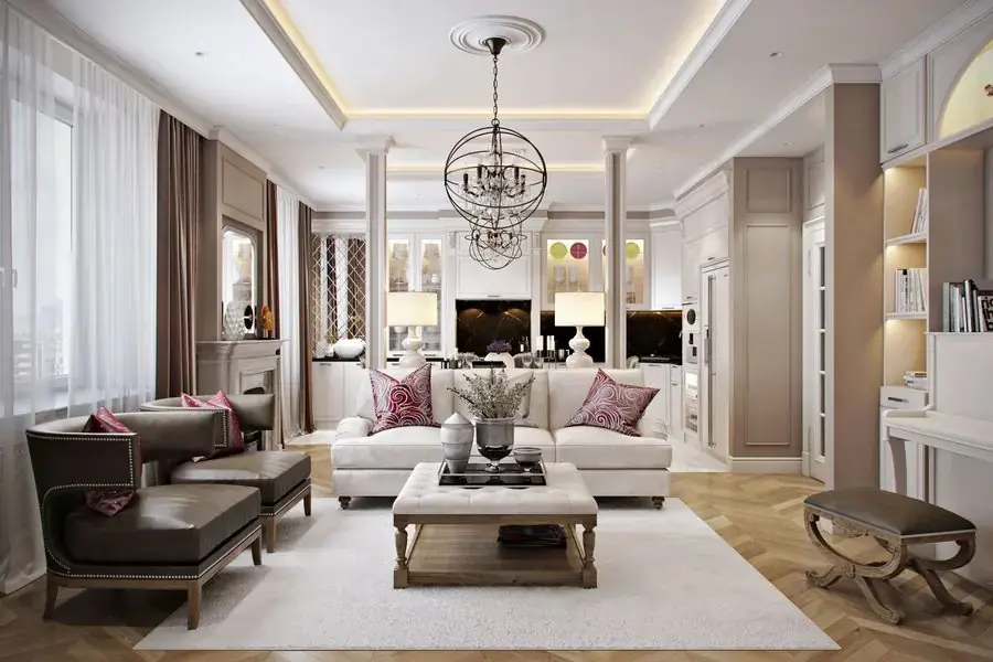 Phong cách Luxury kết hợp với Retro