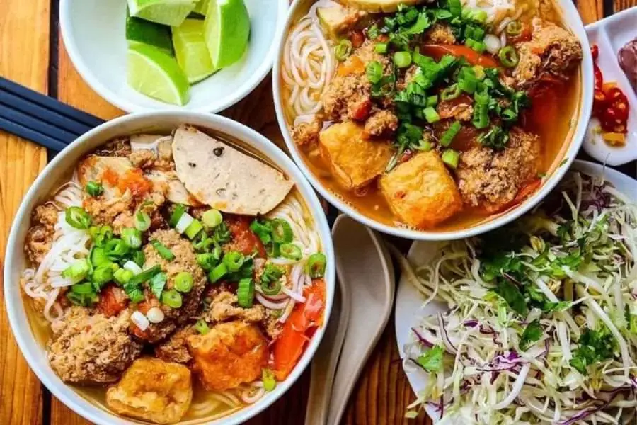 Bún riêu giúp bổ sung, cân bằng dưỡng chất cho cơ thể.