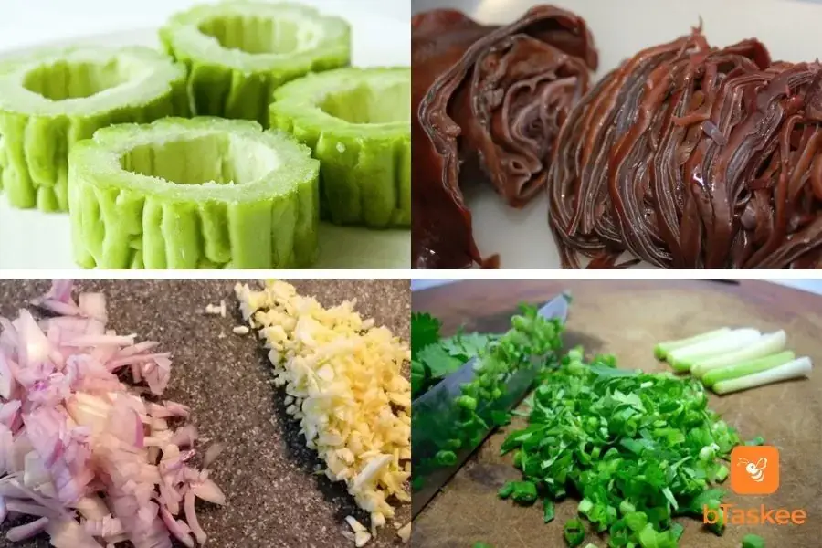 Bước sơ chế nguyên liệu đơn giản