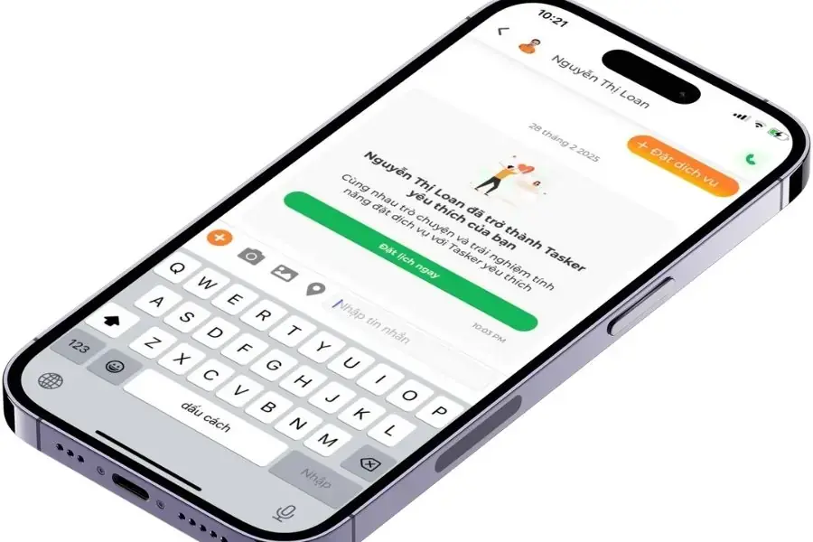Chức năng ‘chat-in-app’ độc quyền của bTaskee.